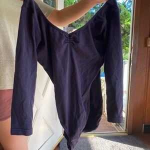 Bloch Pinch front Leotard- 3/4 sleeve Size Small